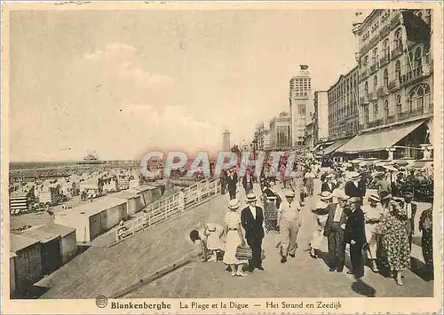 Cartes postales moderne Blankenberghe la Plage et la Digue