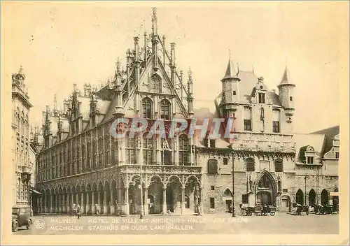 Cartes postales moderne Malines Hotel de Ville et Anciennes Halles