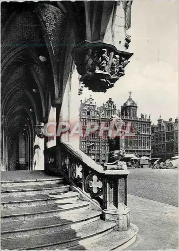 Cartes postales moderne Bruxelles Hotel de Ville l'Escalier des Lions