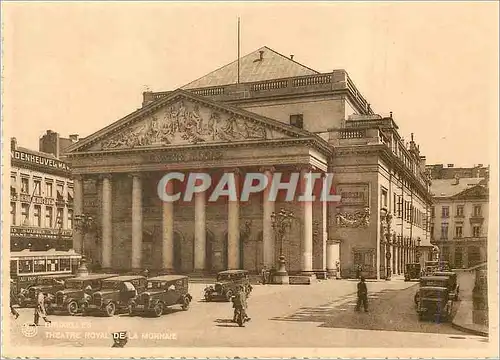 Cartes postales moderne Bruxelles Royal de la Monnaie Automobile