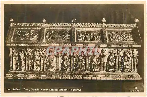 Cartes postales Bad Aachen Dom Schrein Kaiser Karl des Groften