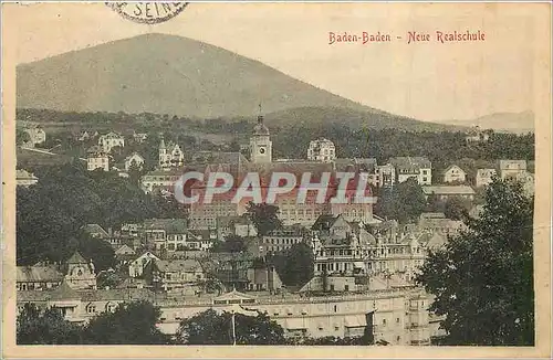 Cartes postales Baden Baden Neue Realschule