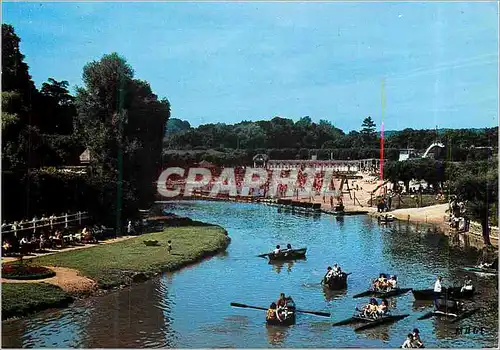 Cartes postales moderne L'Isle Adam (Val d'Oise) La Plage au bord de l'Oise Canotage et Pedalos Canoe