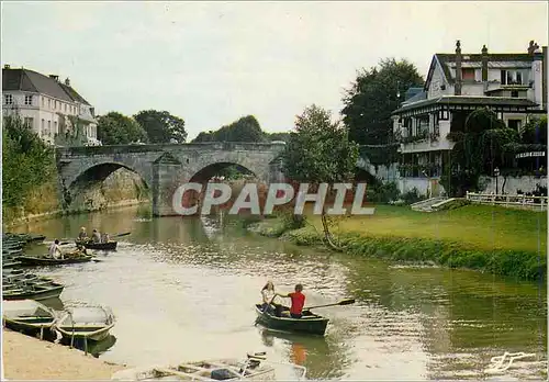 Cartes postales moderne L'Isle Adam (Val d'Oise) Vue de la Plage Bateau