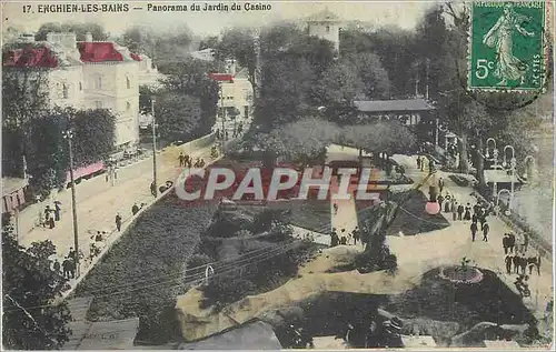 Cartes postales Enghien les Bains Panorama du Jardin du Casino