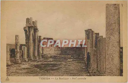 Cartes postales Tebessa La Basilique Nef Centrale