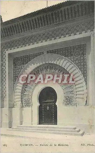 Cartes postales Tlemcen Entree de la Medersa