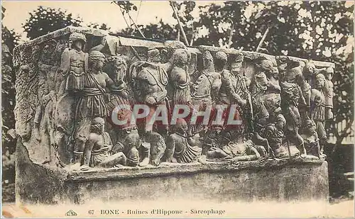 Cartes postales Bone Ruines d'Hippone Sarcophage