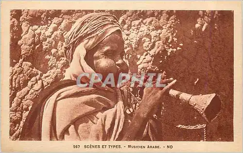 Cartes postales Scenes et Types Musicien Arabe