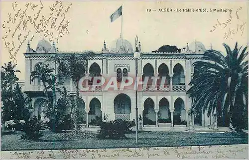 Cartes postales Alger Le Palais d'Ete a Mustapha