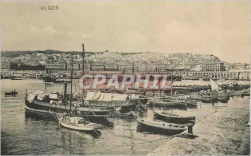 Cartes postales Alger Bateaux