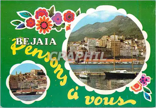 Cartes postales moderne Souvenir de Bejaia Algerie Bateaux