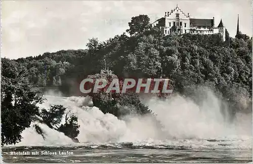 Cartes postales moderne Rheinfall mit Schloss Laufen