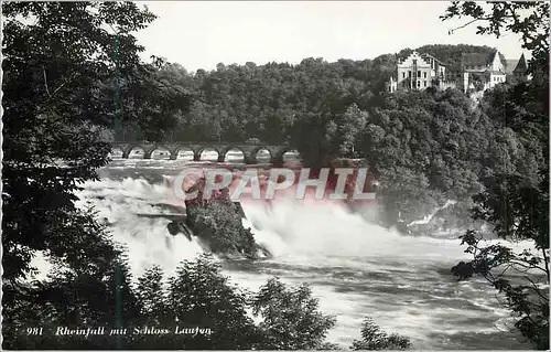 Cartes postales moderne Rheinfall mit Schloss Laufen