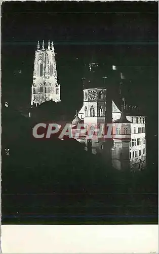 Cartes postales moderne Fribourg la Nuit