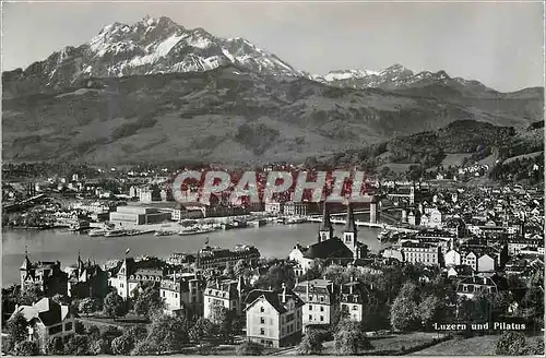 Cartes postales moderne Luzern und Pilatus