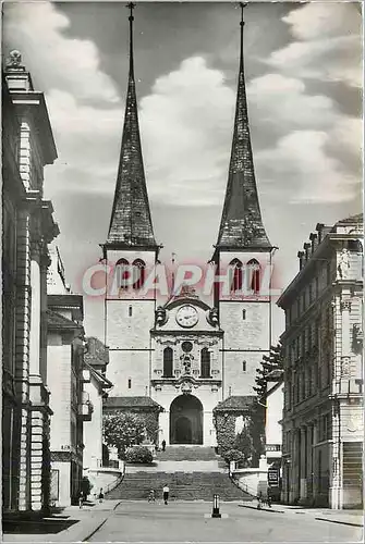 Cartes postales moderne Luzern Hofkirche