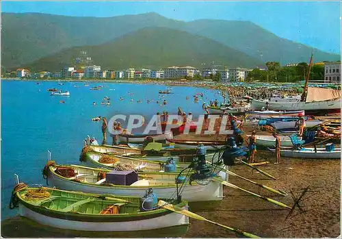 Cartes postales moderne Sestri Levante La Peninsule Plage Bateaux