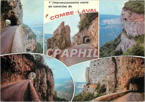 Cartes postales Laval La Route de Combe Paysages du Royans dominant de 700 metres le Cours du Cholet une des plu