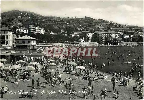 Cartes postales moderne San Remo la Spiaggia della Giovinerra