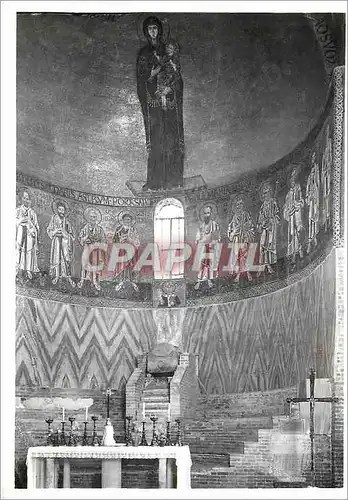 Cartes postales moderne Venezia Torcello Cattedrale Interno La sedle di Attila il mosalco della B Vergine e del 12 Apost