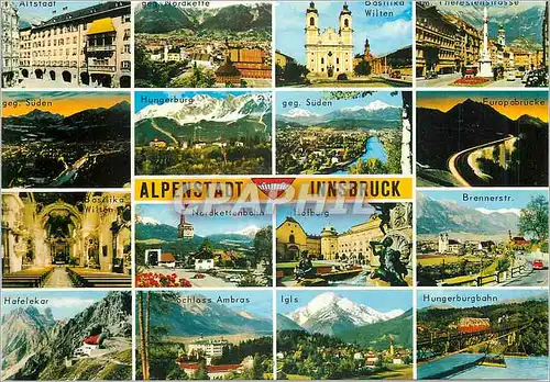 Cartes postales moderne Alpenstadt Innsbruck