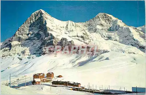 Cartes postales moderne Kl Scheidegg mit Eiger 3975 m und Monch 4105 m