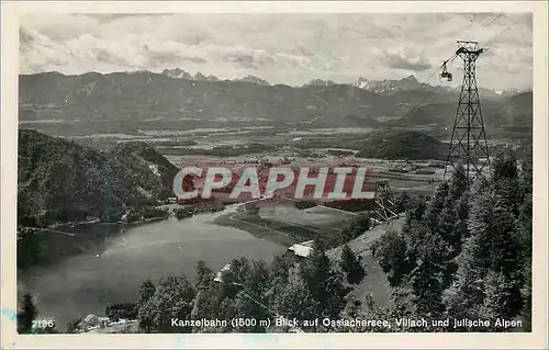 Cartes postales moderne Kanzelbahn (1500 m) Blick auf Ossiachersee Villach und Julische Alpen