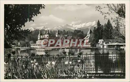 Cartes postales moderne Verden am Worthersee Chloss mit Mittagskogel 2144 m