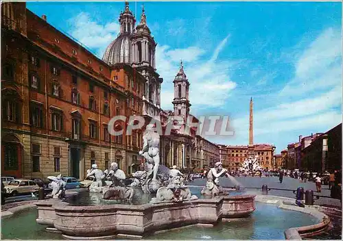 Cartes postales moderne Place Navona Nommee aussi Circo Agonale elle est une des places les plus Grandioses et Renommees