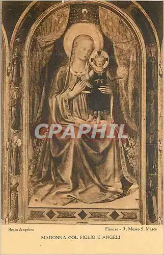 Cartes postales Firenze R Museo S Marco B Angelico Madonna Col Figlio e Angeli