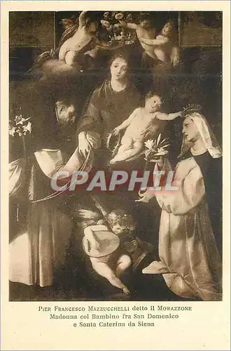 Cartes postales Santa Caterina da Siena Pier Francesco Mazzucchelli detto il Morazzone Madonna col Bambino fra s