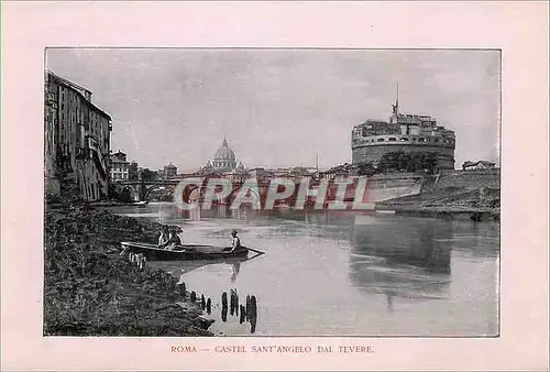 Cartes postales Roma Castel Sant'Angelo dal Tevere