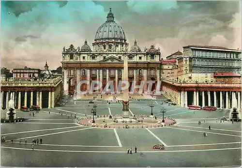 Cartes postales moderne Roma Place et Basilique de St Pierre