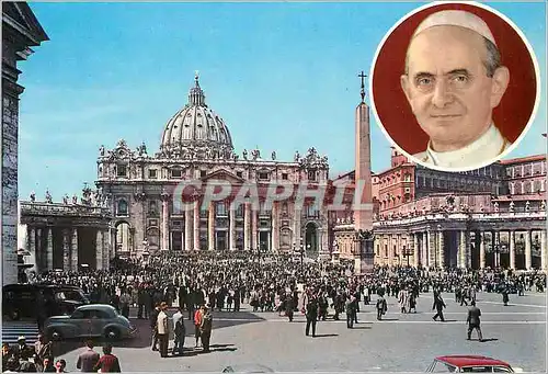 Cartes postales moderne Citta del Vaticano Place et Basilique de St Pierre