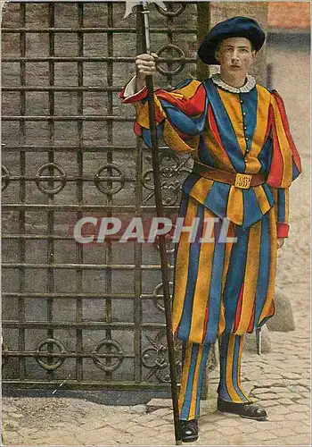 Cartes postales moderne Citta del Vaticano Guardia Svizzera in Uniforme di Mezza Gala Militaria