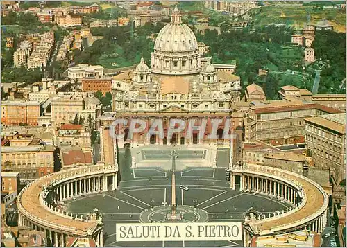 Cartes postales moderne Citta del Vaticano Place et Basilique de St Pierre