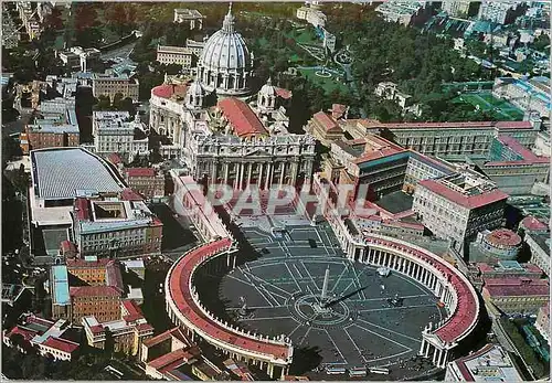 Cartes postales moderne Citta del Vaticano vue Aerienne de Place St Pierre