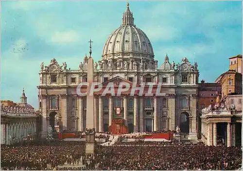 Cartes postales moderne Citta del Vaticano Place et Basilique de St Pierre