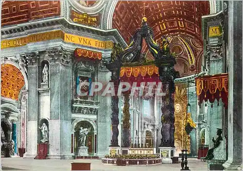 Cartes postales moderne Roma Basilique de Saint Pierre (Interieur)