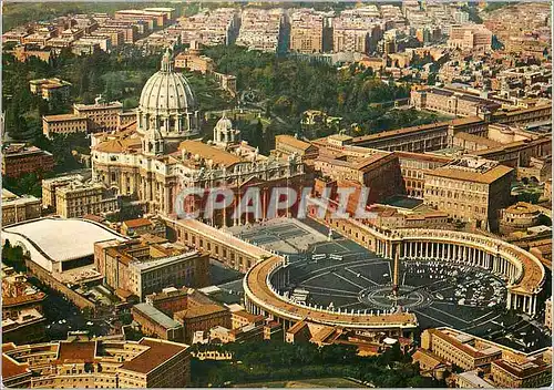 Cartes postales moderne Citta del Vaticano Place et Basilique de St Pierre