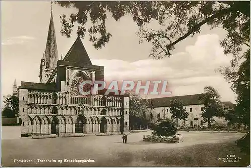 Cartes postales moderne Domkirken Trondhelm og Erkebispegarden