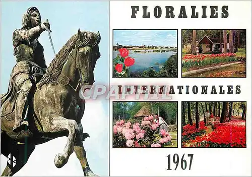 Cartes postales moderne Vue Generale d'Orleans Statue de Jeanne d'Arc Floralies Internationales Avril a Octobre 1967