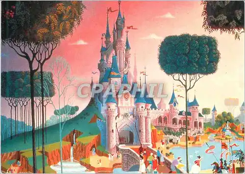 Cartes postales moderne Euro Disney Fantasyland Le Chateau de la Belle au Bois Dormant Walt Disney