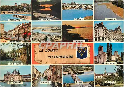 Cartes postales moderne Le Loiret Pittoresque Beaugency Meung Orleans Jargeau Briare Montargis La Bussiere Chatillon