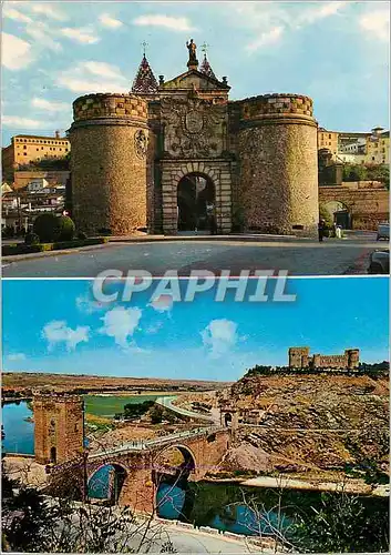 Cartes postales moderne Toledo Porte de Bisagra et le Pont Alcantara