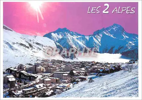 Cartes postales moderne Isere France Les deux Alpes Alt 1600 3600 m