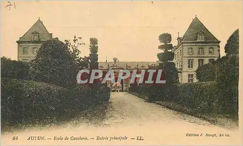 Cartes postales Autun Ecole de Cavalerie Entree Principale