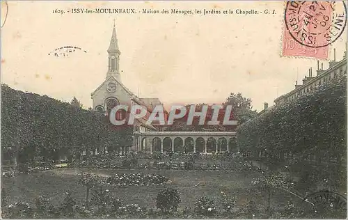 Cartes postales Issy les Moulineaux Maison des Menages les Jardins  et la Chapelle