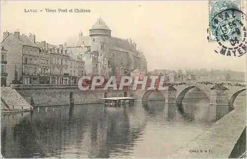 Cartes postales Laval Vieux Pont et Chateau